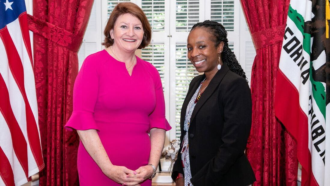 Dr. Lase Ajayi and the President Pro Temp of the California Senate, Senator Toni Atkins, discuss Dr. Ajayi's leadership and research in advance of the 2023 Legislative Women's Caucus Women Making Herstory event.